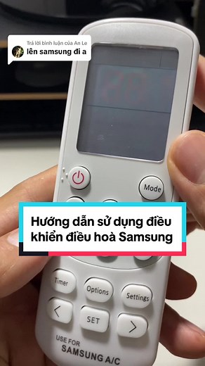 Hướng dẫn sử dụng điều khiển điều hoà Samsung