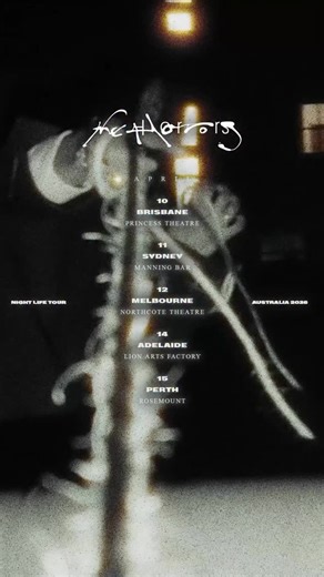 AUSTRALIA! After our Dark Mofo show earlier this year The Horrors are returning for a run of dates this coming April. It’s been too long. Pre-sale goes live at 9am today local time: https://thephoenix.au/horrors-2026/ | The Horrors