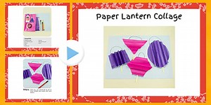 Paper Lantern Collage Craft Instructions PowerPoint