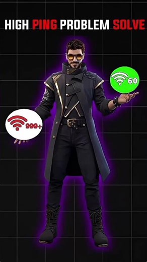 Free Fire 999+ Ping Problem Solve! ⚡ Best Network Settings 2026 #Shorts #FF