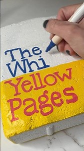 This time I added a phonebook to my brick paver garden! Complete with yellow AND white pages!