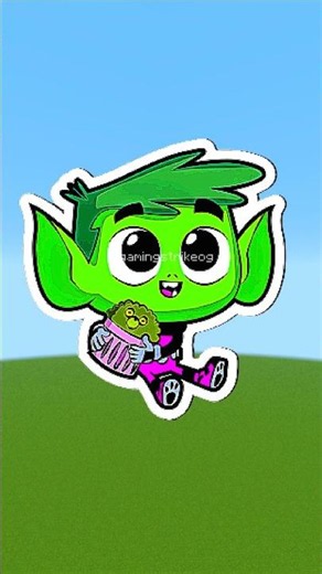 Teen Titans Charge Forward in Minecraft Pixel Art | Robin, Beast Boy, Cyborg & Terra