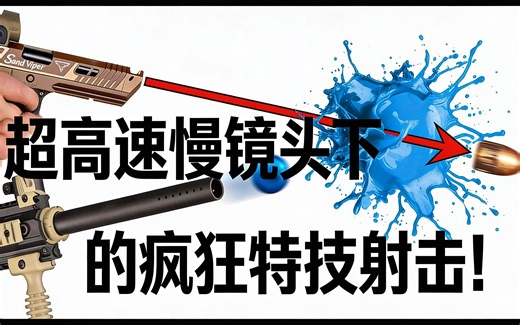 [中配]超高速慢镜头下的疯狂特技射击！ - Ballistic High-Speed