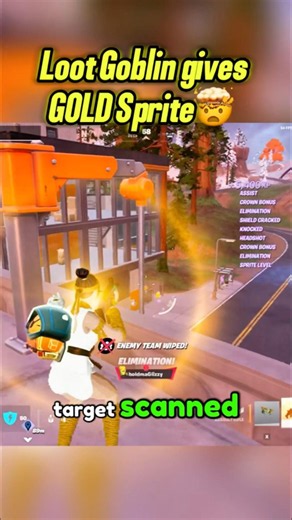 Loot Goblin Gave me his BEST GOLD Sprite🤯 #fortnite