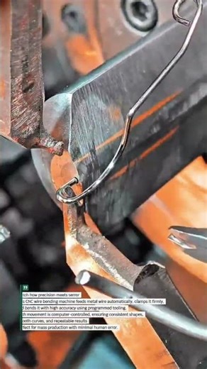 Precision CNC Wire Bending Machine in Action #Manufacturing #CNC #MetalWork