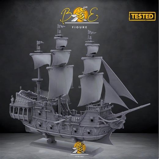 Pirate Ship STL File, 3D Printer Diorama Figure (digital Download) - Etsy New Zealand