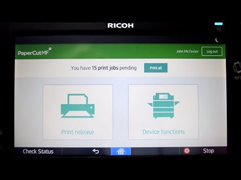 PaperCut MF for Ricoh SOP Application Tour