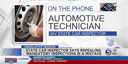 WV State Inspector says repealing mandatory car inspections is a mistake