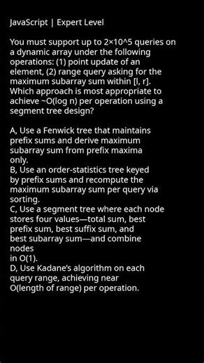 Segment Tree for Dynamic Array Queries #algorithmdesign #codingtips #programming