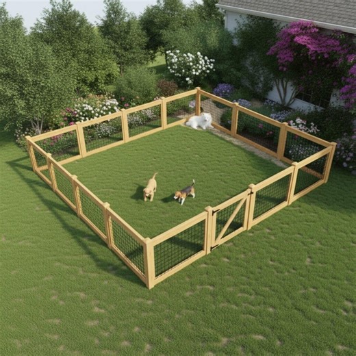 DIY Modern Wood & Metal Garden Fence Plan (PDF Download) - Etsy