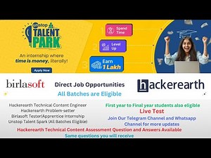 Hackerearth Content Engineer Assessment Questions and Answers | Direct Test Jobs||Unstop Talent 2025