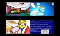 Mix of 4 videos from youtube : mac vs windows 7 vs windows 10 vs windows xp