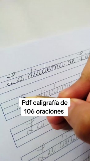 PDF caligrafía de oraciones, en imprenta y letra ligada o a mano escrita para trabajar en casa 🏡 Recurso de pago 💲 #pdf #cuadernocaligrafia #actividadesinfantiles #caligraphy #tareasescolares #pdf