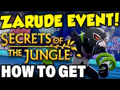 ZARUDE EVENT ANNOUNCED! How To Get Zarude in Pokemon Sword and Shield / How To Get Zarude Codes!