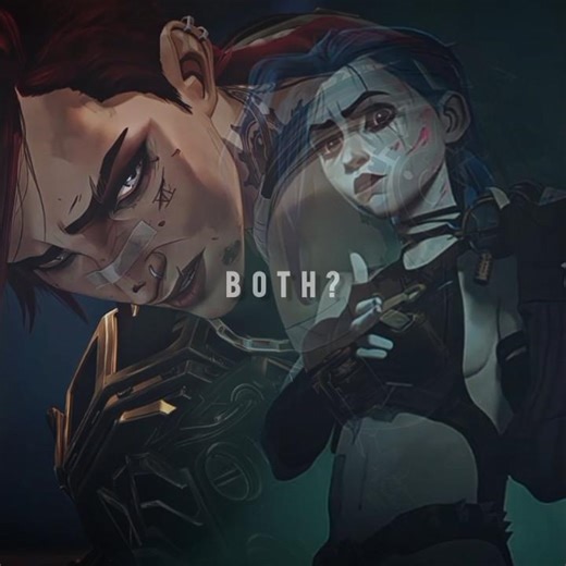 Yeah, maybe both 💙 #arcane #jinx #vi #sisters #edit #foryou