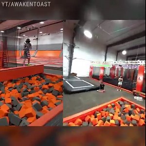 5.2K views · 28 reactions | Playing in VR at the trampoline park 勞 | VR Gaming | Facebook