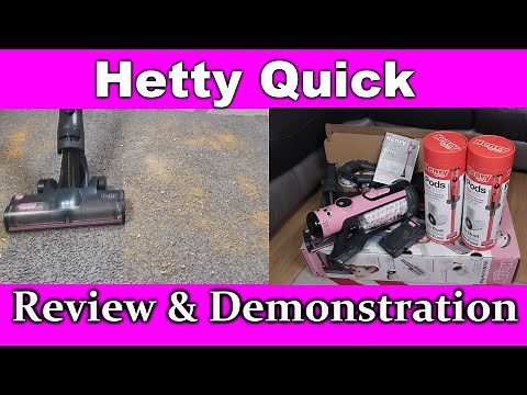 Hetty Quick Cordless Stick Vacuum Cleaner Review & Demonstration