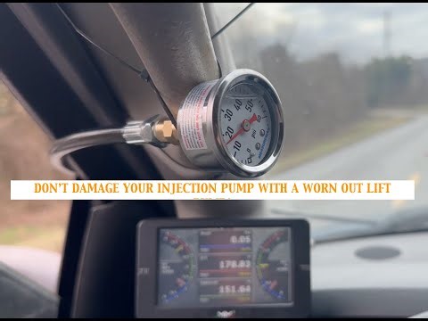 Cummins 5.9 Common Rail Lift Pump Test Kit DIY check fuel supply pressure cheap easy and quick