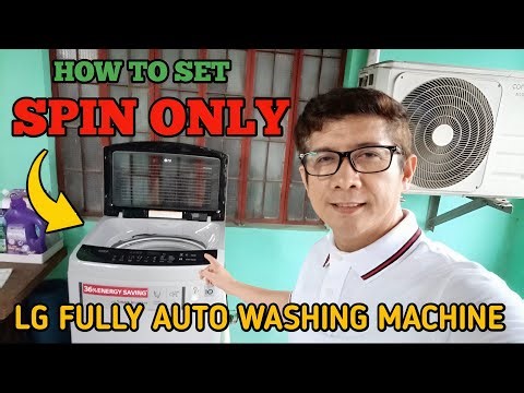 HOW SET "SPIN ONLY" LG FULLY AUTOMATIC WASHING MACHINE