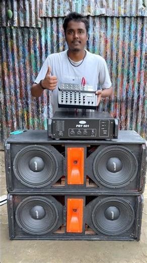 How to make line array Dj setup Sound Test #shorts #dj #tech #bass #btechnic