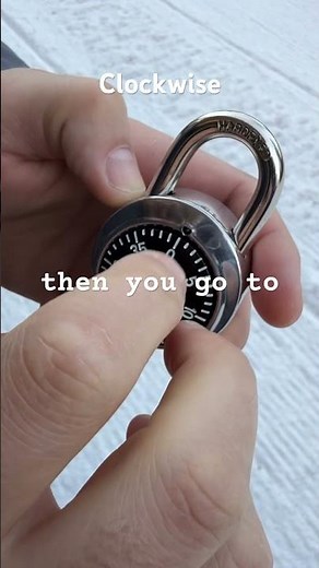 HOW TO OPEN Uline Combination Padlock