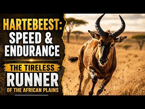 Hartebeest🦌🌍 Speed & Endurance | The Tireless Runner of the African Plains.
