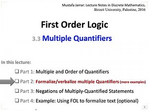 3.3 (P2/4) Formalize:Verbalize Multiple Quantifiers in FOL