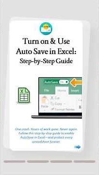 Turn On AutoSave in Excel (Never Lose Work Again!)#exceltips #exceltricks #autosave