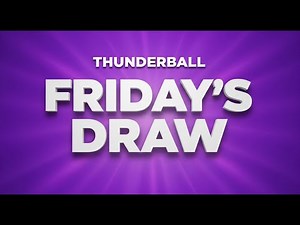 Thunderball Results Live Today | National Lottery Thunderball Draw Friday 12 December 2025