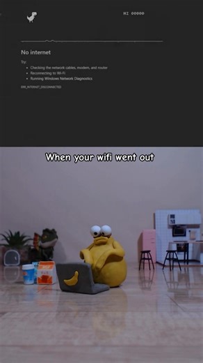 When your wifi went out 😭 #animationmemes #funny
