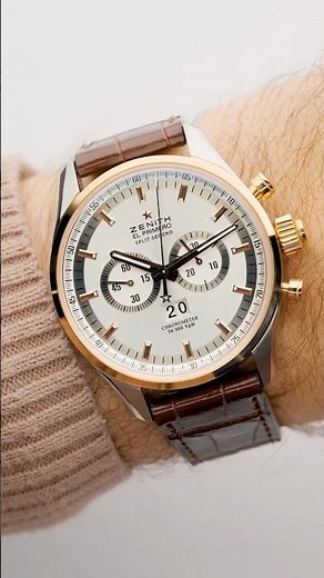 Zenith El Primero Rattrapante Chronograph Steel Rose Gold Mens Watch 51.2050.4026 | SwissWatchExpo