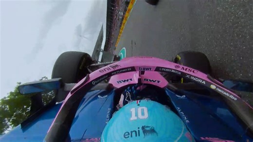 2026 Miami Grand Prix: Gasly’s Alpine is flipped upside down after contact with Lawson