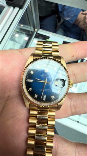 The Rolex Day-Date is an iconic watch made of precious metals, a symbol of status and success.