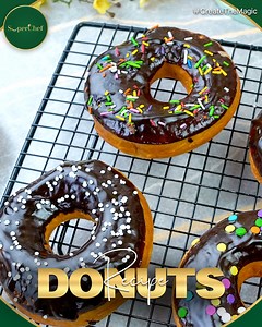 Donuts Recipe shows you how to make soft, fluffy, and delicious homemade donuts from scratch. Try this simple and tasty donuts recipe for a delightful sweet treat! #donuts #chocolatedonuts #homemadedonuts | SuperChef