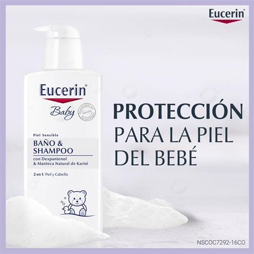 Eucerin Baby Baño y Shampoo le brinda a tu bebé una limpieza e hidratación completa mejorando la suavidad y elasticidad de su piel 😍 Y tú, ¿ya lo utilizas en la rutina de tu bebé? 👶 #Eucerin #BabyBaño&Shampoo #Bebé | Eucerin