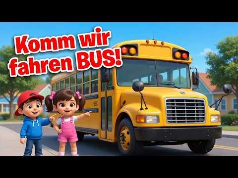 Bus Lied für Kinder 🚌 | Mia & Finn fahren Bus | Kinderlied zum Mitsingen