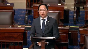 'The nation is looking to us right now': Sen. Andy Kim delivers passionate maiden speech from the Senate floor