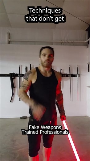 Lightsaber Moves: False Edge cut! #starwars #lightsaber #jedi #sith #martialarts #combat #sparring #fighting #fight #sword #swords #fencing #hema