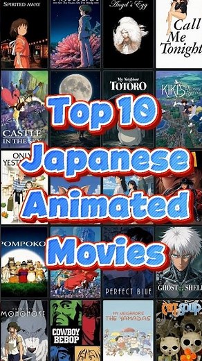 Top 10 Japanese Animated Movies of All Time #shorts #yourrname #asilentvoice #perfectblue