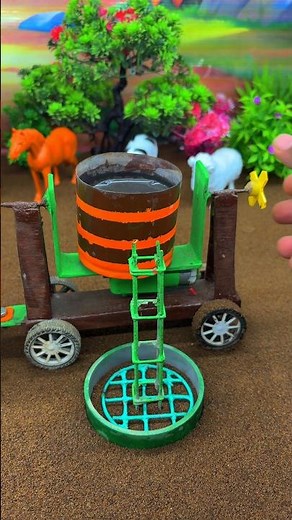 mini construction project diy mini handmade tractor machine project #shorts#youtubeshorts