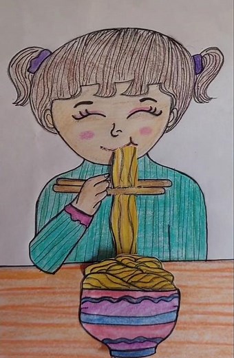 Eating Noodles Craft || Art and Craft || Step-by-step || Easy Craft || Origami