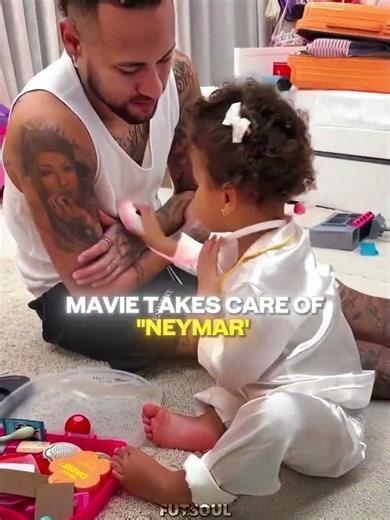 When Mavie Proved How Much She Loves Him 💖😍 #football #ronaldo #worldcup #neymar #mavie #daughter