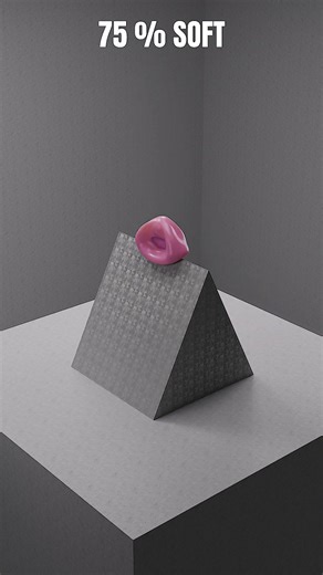 5% to 100% Softness Challenge: Ultimate Ball Physics Simulation! 🌊 #physics #animation #cgi