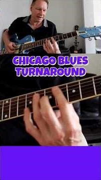 Chicago blues guitar lick - turnaround in A