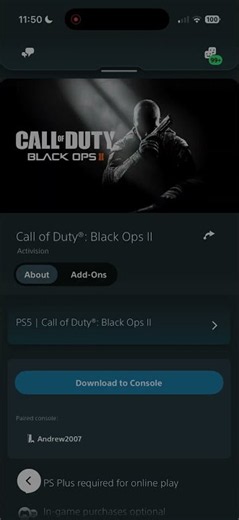 PS4/PS5 Purchased Black Ops & Black Ops 2
