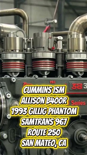 Cummins ISM Allison B400R Samtrans 967 1993 Gillig Phantom
