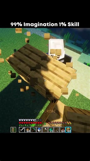 99% Imagination 1% Skill #minecraft #mlgclutch #pvp #clutch #manhunt #gaming