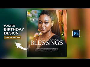 Birthday Flyer Design + FREE Template + Photoshop Tutorial (step by step)
