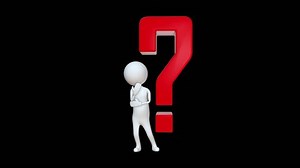 Cg Question Mark Person Animationfull Hd Stock Footage Video (100% Royalty-free) 3472272677 | Shutterstock