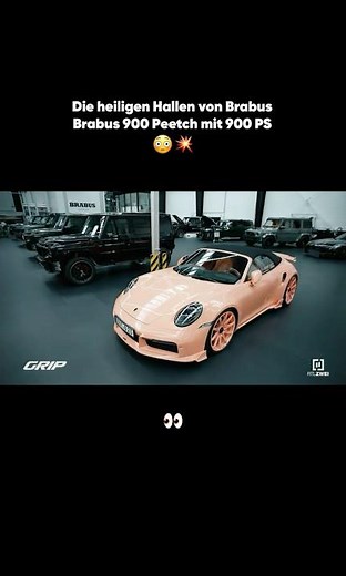 Heilige Hallen: Brabus 900 Peetch mit 900 PS 🍑😳 | GRIP #shorts #new #710